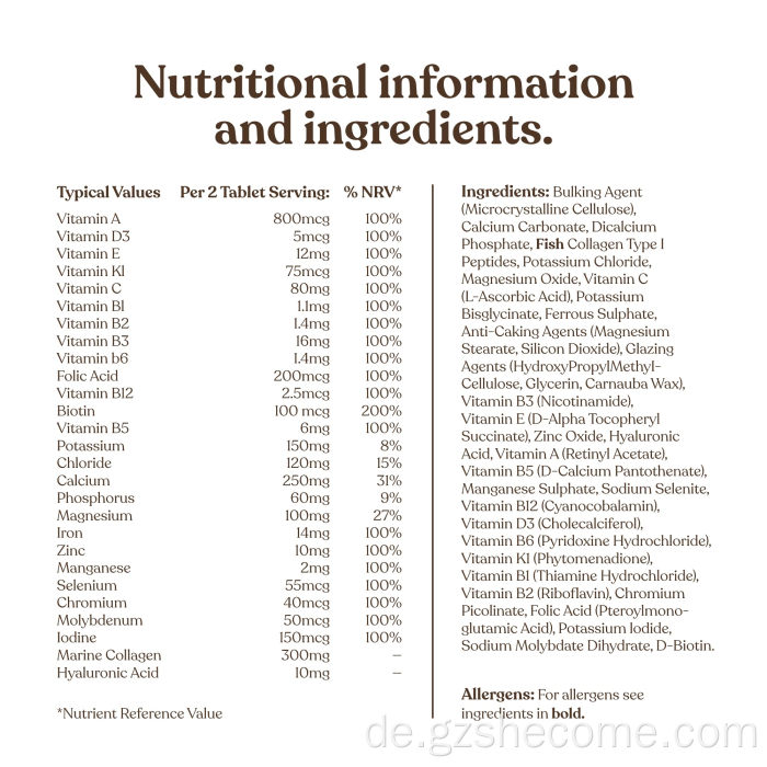 Neuankömmlinge Multivitamin -Extrakt Supplement Support Immun